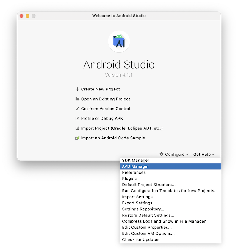 android studio mac emulator